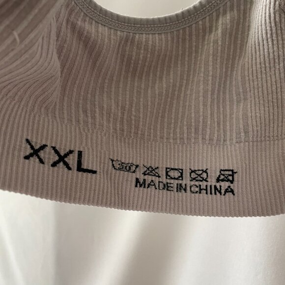 1901 Womens Beige Adjustable Strap Removable Pads T-Shirt Bra Size XXL - Picture 5 of 6